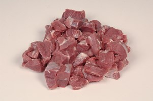Shoulder – dice and meaty bones Meat Cut Spec Step 11